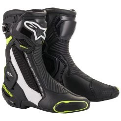 Alpinestars SMX Plus V2 Boots - Black White Yellow