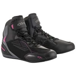 Alpinestars Stella Faster-3 Drystar Shoes Ladies WP - Black Grey Pink