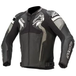 Alpinestars Atem Leather Jacket V4 - Black Grey White