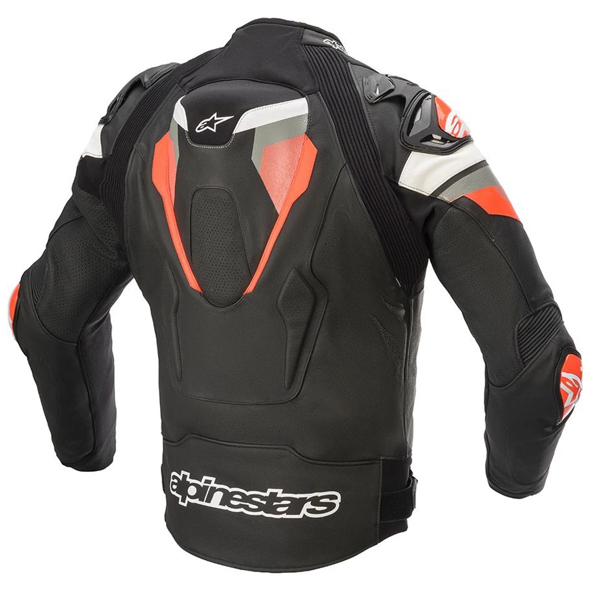Alpinestars Atem Leather Jacket V4 - Black Grey Red 4 Alpinestars Atem Leather Jacket V4 - Black Grey Red - Image 2