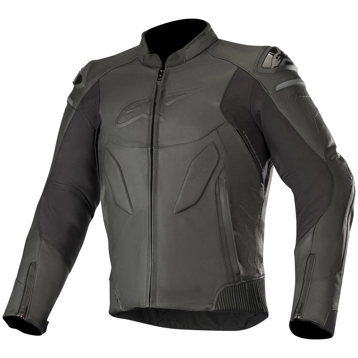 Alpinestars Caliber Leather Jacket - Black 3 Alpinestars Caliber Leather Jacket - Black