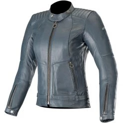 Alpinestars Crazy Eight Leather Jacket - Blue