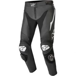 Alpinestars Track V2 Leather Trousers - Black White