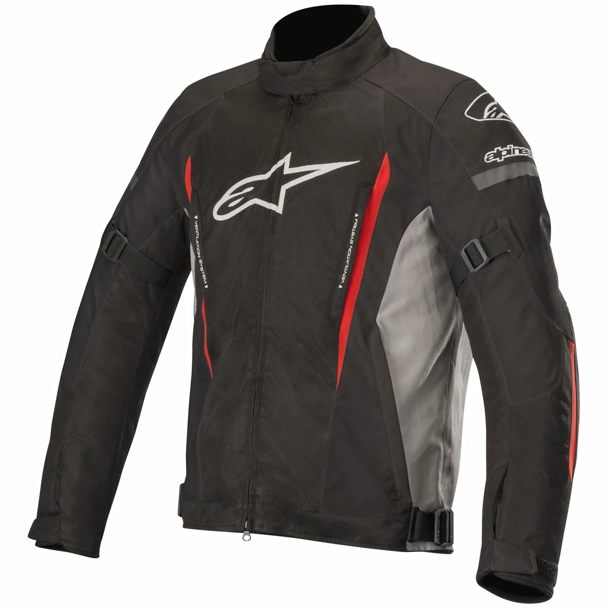 Alpinestars Gunner V2 Jacket WP - Black Grey Red 3 Alpinestars Gunner V2 Jacket WP - Black Grey Red