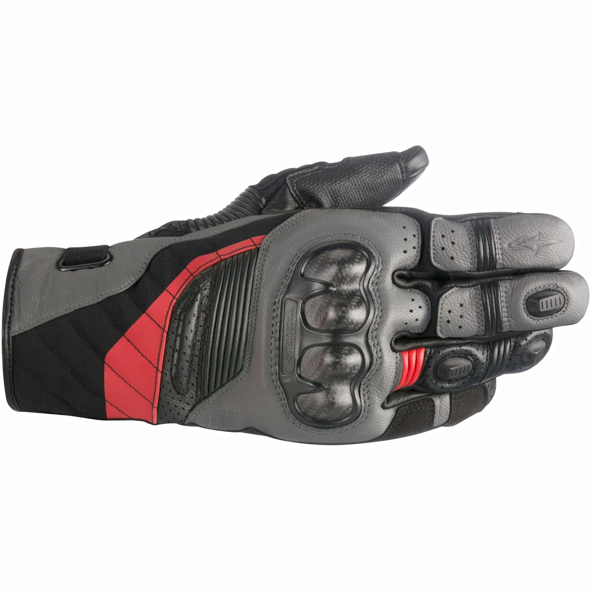 Alpinestars Belize Drystar Gloves WP - Black Grey Red 4 Alpinestars Belize Drystar Gloves WP - Black Grey Red - Image 2