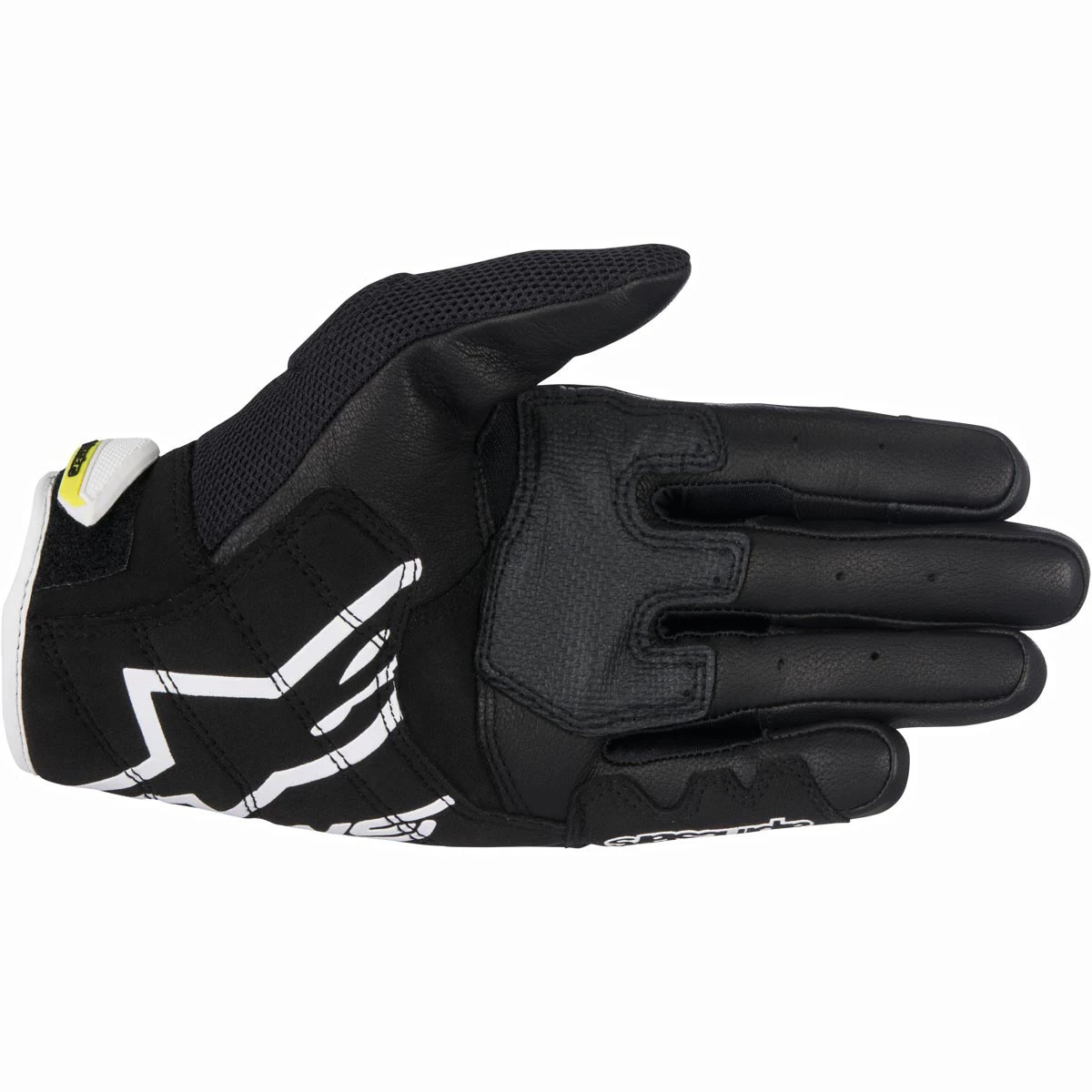 Alpinestars SMX-2 Air Carbon Gloves V2 - Black White Yellow 4 Alpinestars SMX-2 Air Carbon Gloves V2 - Black White Yellow - Image 2