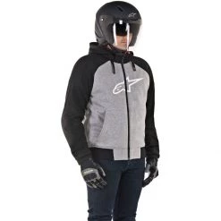 Alpinestars Chrome Sport Protective Hoodie - Grey Black -Hot Sale getgeared Shop a4200918951d main alpinestars chrome sport protective hoodie grey black 3