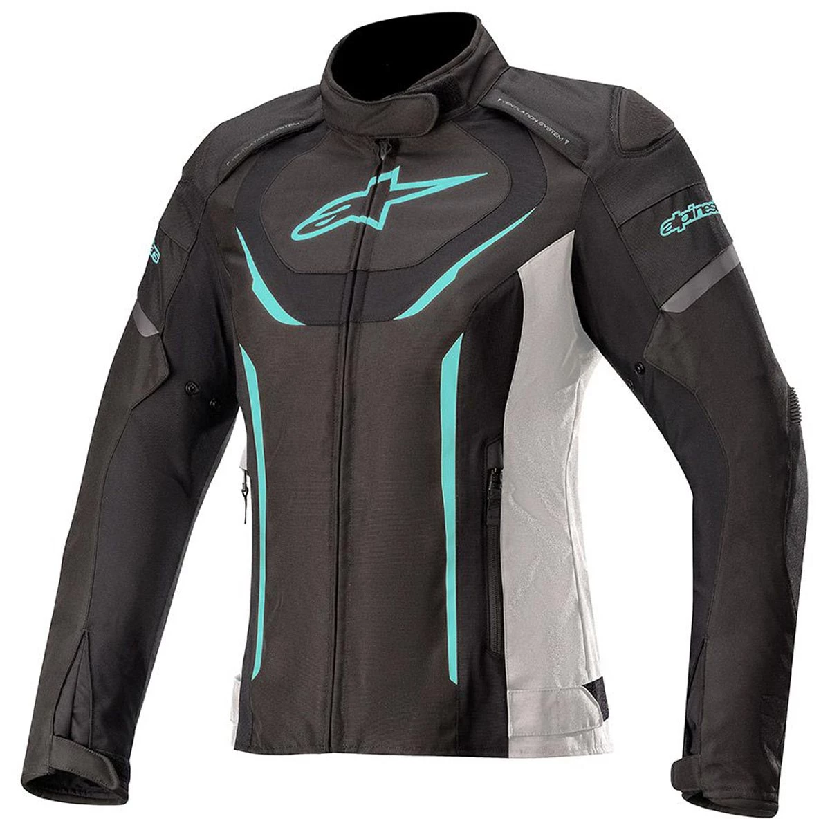 Alpinestars Stella T-Jaws Jacket V3 WP - Black White Teal 3 Alpinestars Stella T-Jaws Jacket V3 WP - Black White Teal