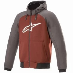 Alpinestars Chrome Sport Protective Hoodie - Grey Burgundy