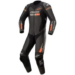 Alpinestars GP Force Chaser 1PC Leather Suit - Black Red Fluo