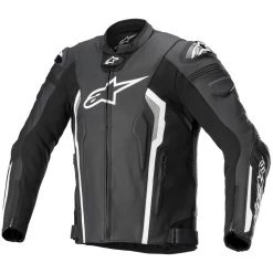 Alpinestars Missile V2 Leather Jacket - Black White
