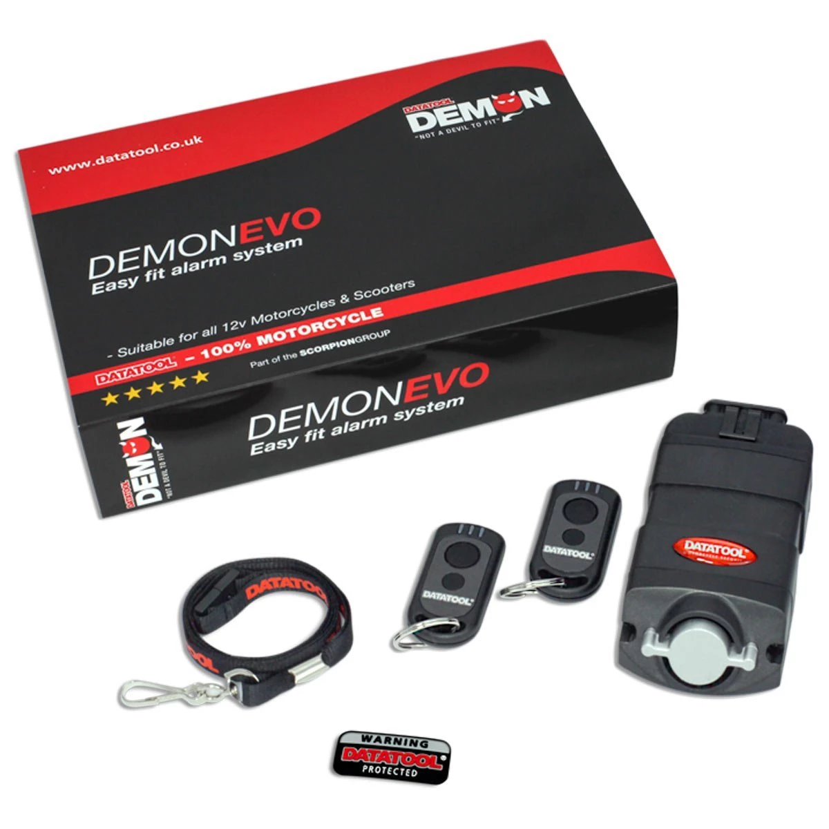 Datatool Demon Evo Compact Self Fit Alarm - Black 3 Datatool Demon Evo Compact Self Fit Alarm - Black