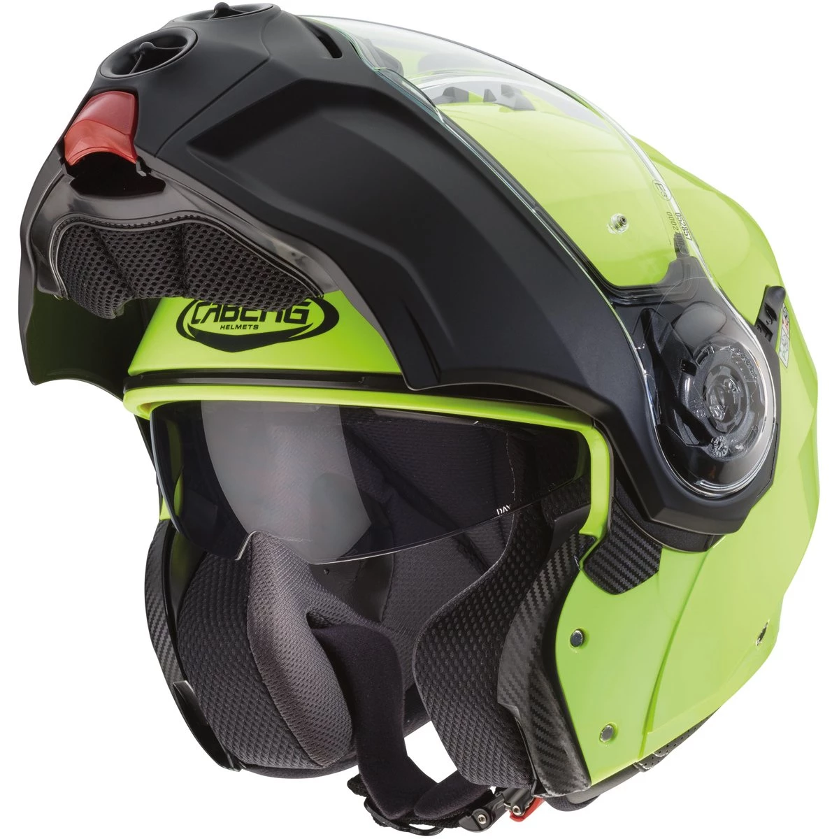 Caberg Droid Hi-Viz Helmet - Yellow Black 4 Caberg Droid Hi-Viz Helmet - Yellow Black - Image 2