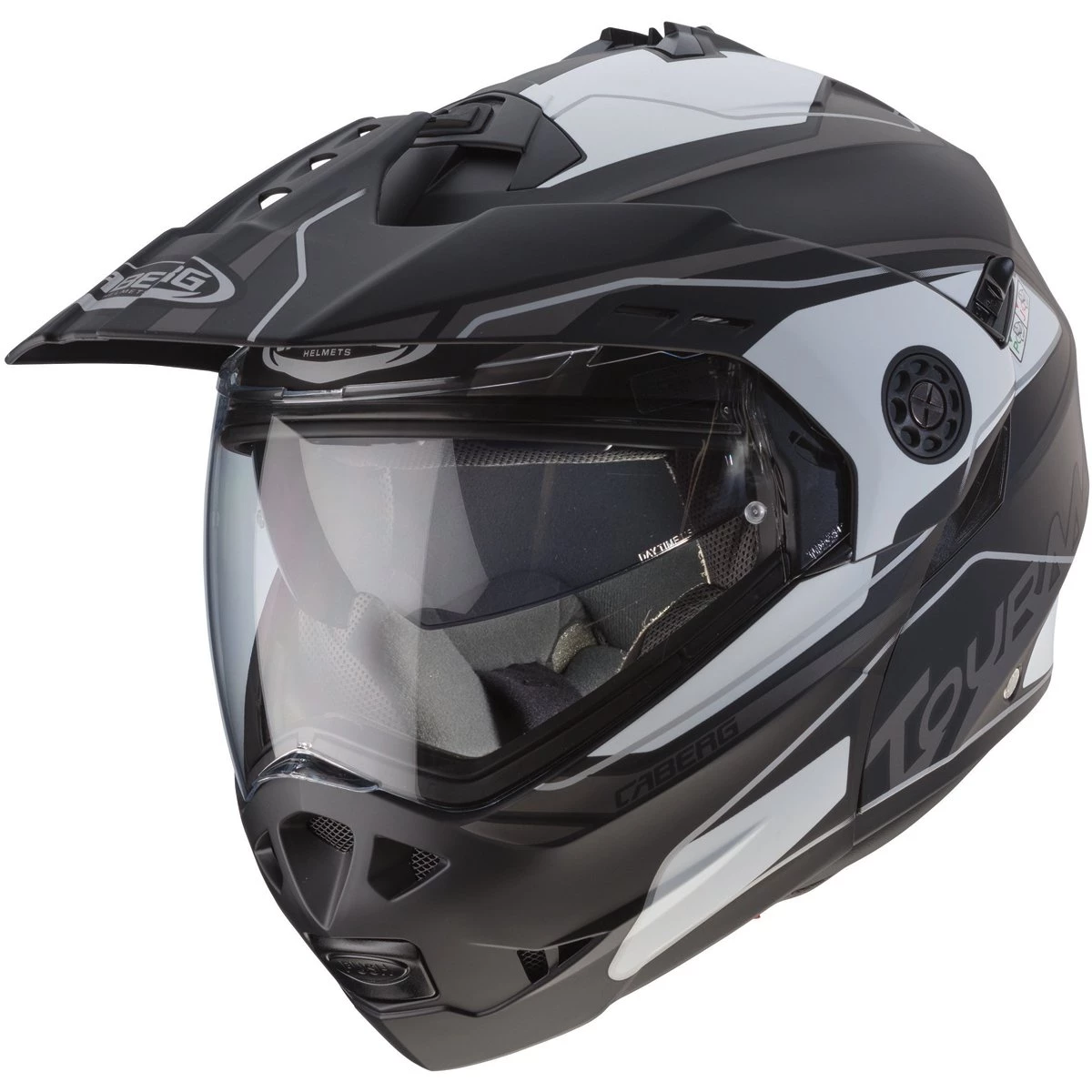 Caberg Tourmax Marathon Helmet - Black White Anthracite 3 Caberg Tourmax Marathon Helmet - Black White Anthracite