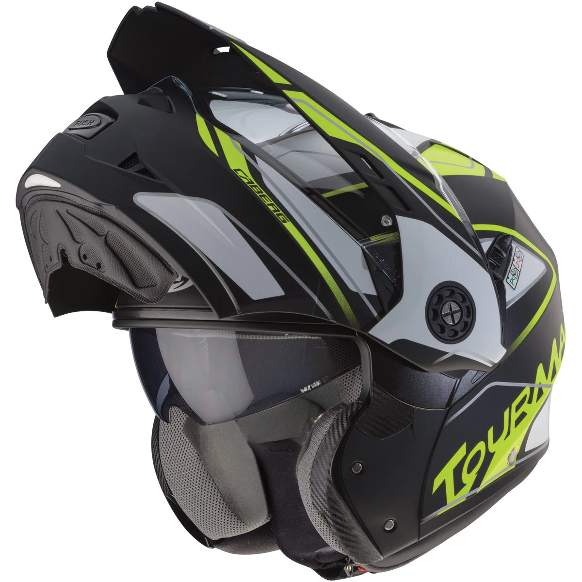 Caberg Tourmax Marathon Helmet - Black Yellow Anthracite 4 Caberg Tourmax Marathon Helmet - Black Yellow Anthracite - Image 2