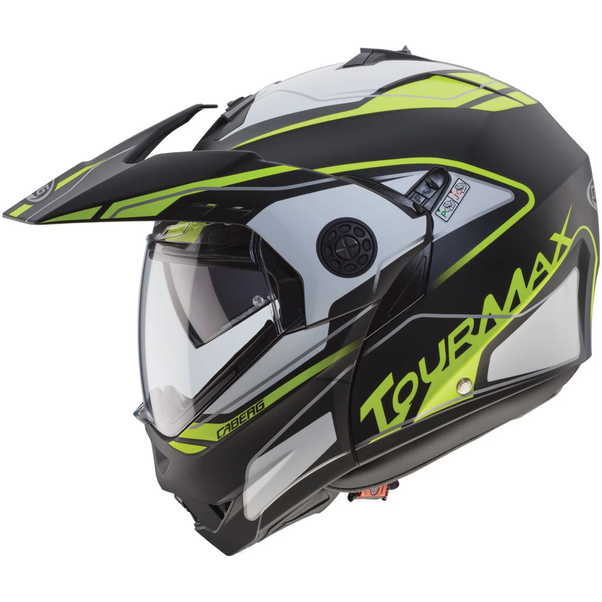 Caberg Tourmax Marathon Helmet - Black Yellow Anthracite 5 Caberg Tourmax Marathon Helmet - Black Yellow Anthracite - Image 3