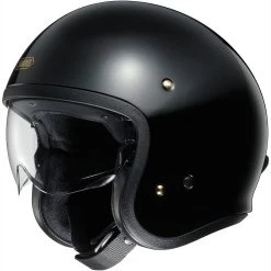 Shoei J-O Open Face Helmet - Black