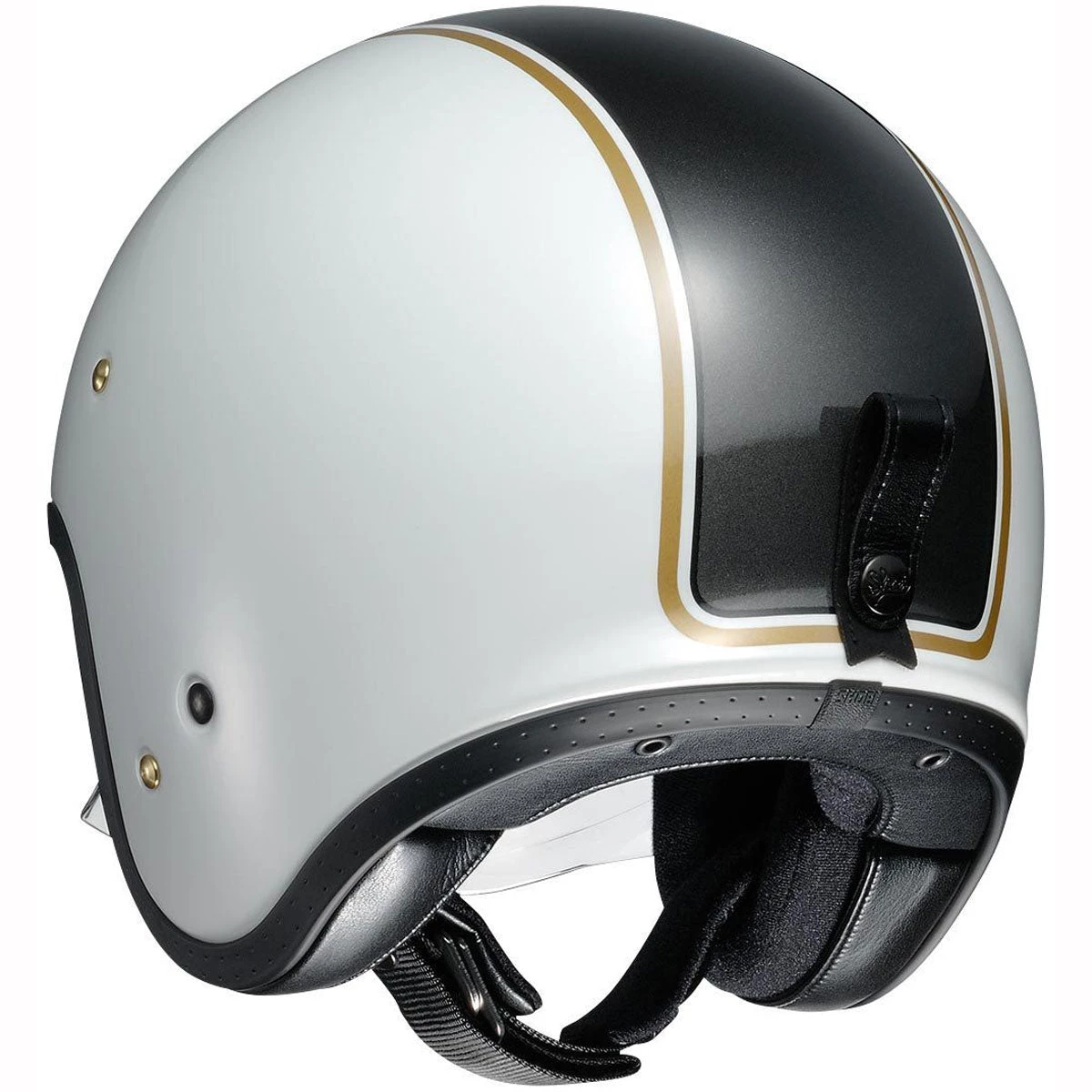 Shoei J-O Carburettor TC6 Helmet - White Black Gold 5 Shoei J-O Carburettor TC6 Helmet - White Black Gold - Image 3