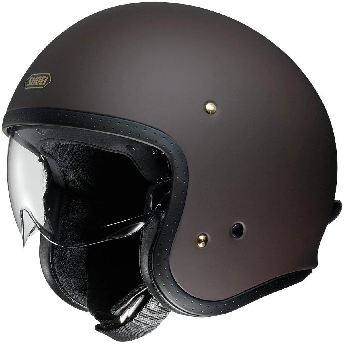 Shoei J-O Helmet Matt - Brown 3 Shoei J-O Helmet Matt - Brown