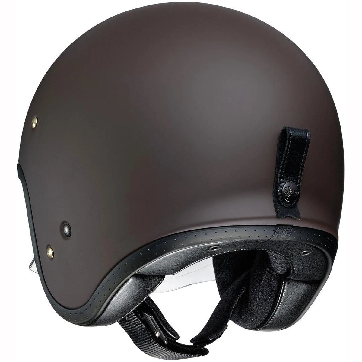 Shoei J-O Helmet Matt - Brown 5 Shoei J-O Helmet Matt - Brown - Image 3