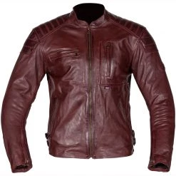 Spada Redux Leather Jacket - Burgundy