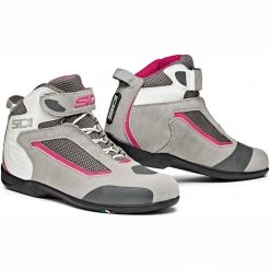 Sidi Gas Boots Ladies - Grey White Pink