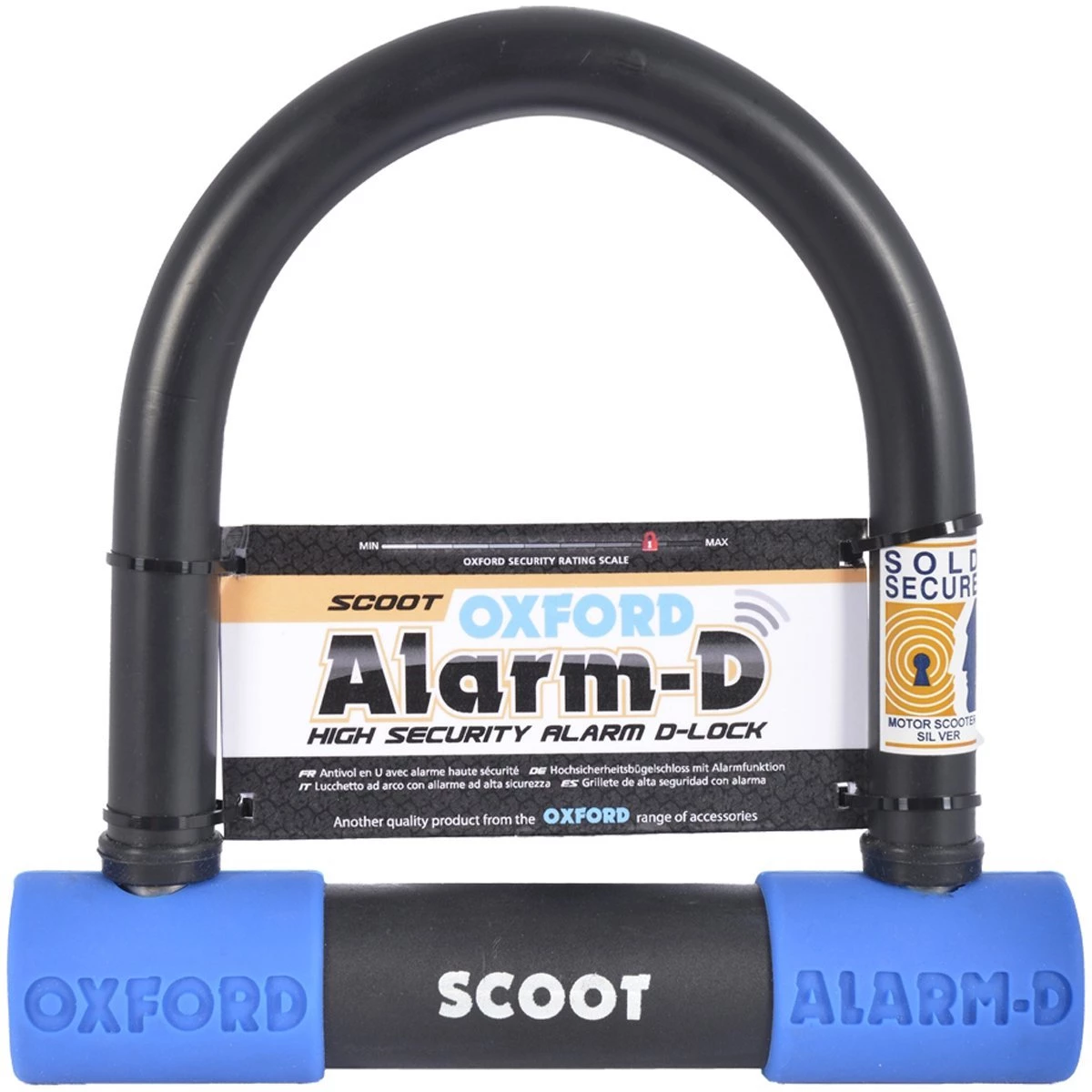 Oxford Alarm-D Scoot Lock - Black/Blue 3 Oxford Alarm-D Scoot Lock - Black/Blue