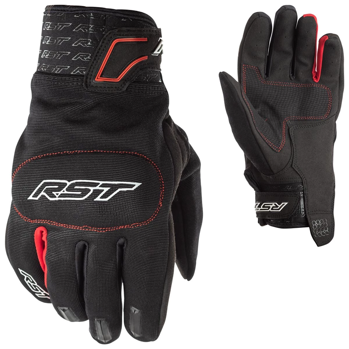 RST Rider Gloves 2100 CE - Black Red 2 RST Rider Gloves 2100 CE - Black Red