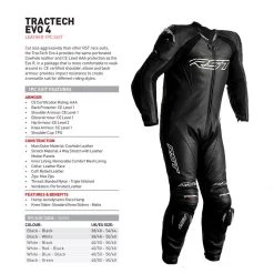 RST Tractech Evo 4 1PC Leather Suit CE - Black 12 RST Tractech Evo 4 1PC Leather Suit CE - Black -Hot Sale getgeared Shop md102355blkd main rst tractech evo 4 1pc leather suit ce black 6