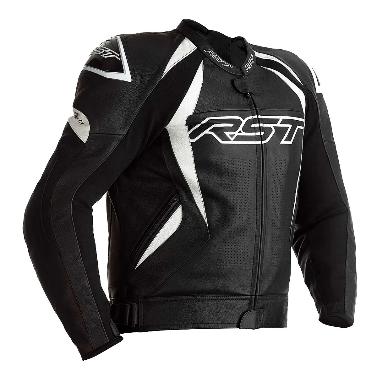 RST Tractech Evo 4 Leather Jacket CE - Black White 3 RST Tractech Evo 4 Leather Jacket CE - Black White