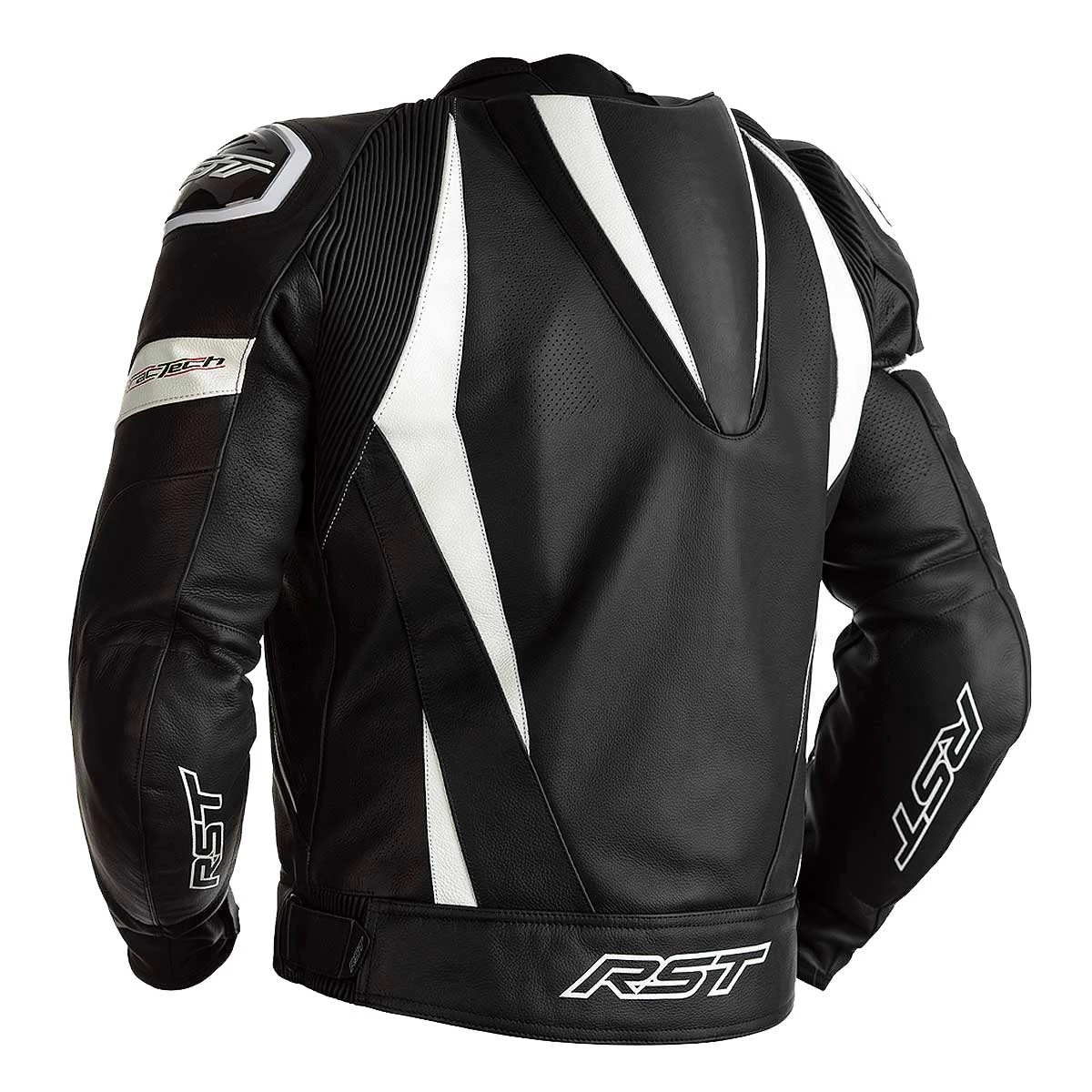 RST Tractech Evo 4 Leather Jacket CE - Black White 4 RST Tractech Evo 4 Leather Jacket CE - Black White - Image 2
