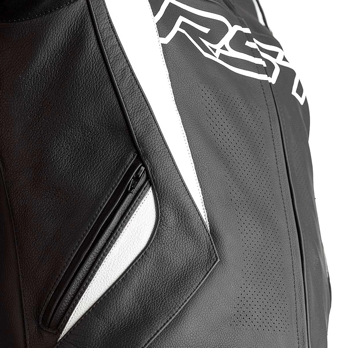 RST Tractech Evo 4 Leather Jacket CE - Black White 5 RST Tractech Evo 4 Leather Jacket CE - Black White - Image 3