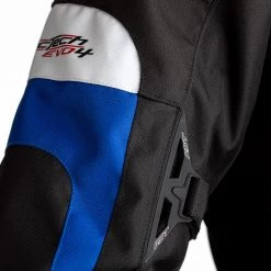 RST Tractech Evo 4 Textile Jacket CE WP - Black Blue -Hot Sale getgeared Shop md102365blud main rst tractech evo 4 textile jacket ce wp black blue 5