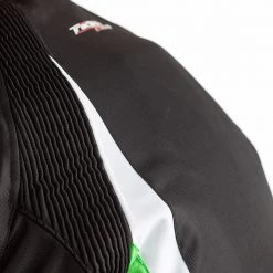 RST Tractech Evo 4 Textile Jacket CE WP - Black Green -Hot Sale getgeared Shop md102365grnd main rst tractech evo 4 textile jacket ce wp black green 5