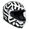 AGV K6 Secret Helmet - Black White -Hot Sale getgeared Shop md300555blkd main agv k6 secret helmet black white 1