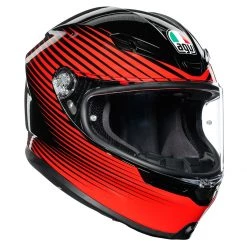 AGV K6 Rush Helmet - Black Red
