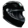 AGV K6 Solid Helmet - Black -Hot Sale getgeared Shop md300559blkd main agv k6 solid helmet black 1