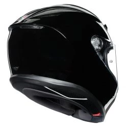 AGV K6 Solid Helmet - Black -Hot Sale getgeared Shop md300559blkd main agv k6 solid helmet black 3