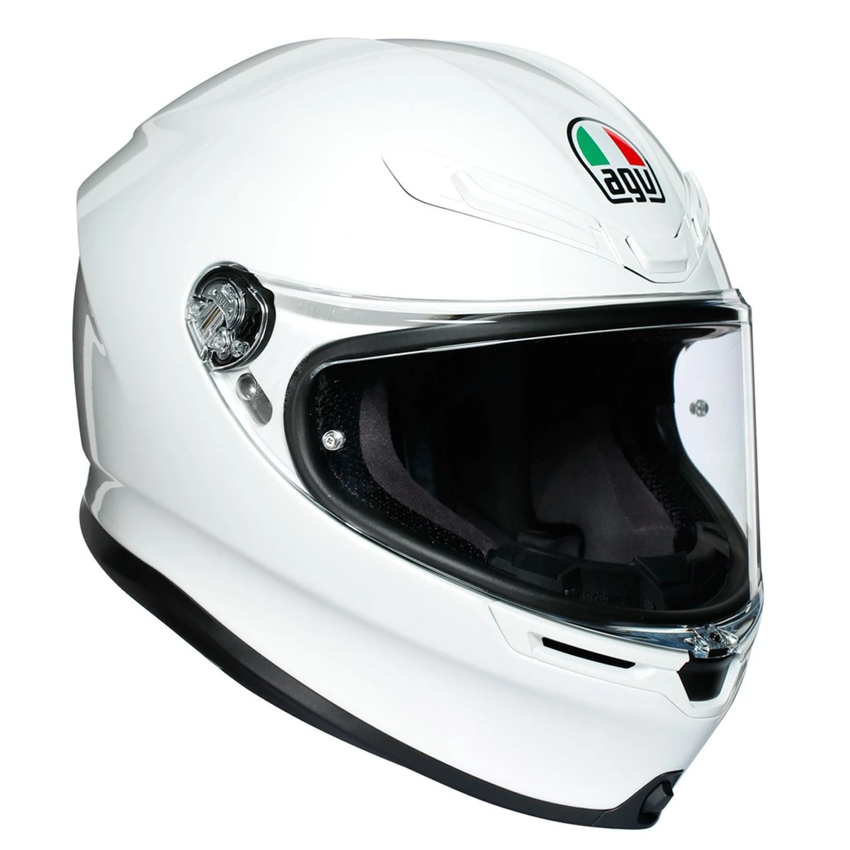 AGV K6 Solid Helmet - White 3 AGV K6 Solid Helmet - White