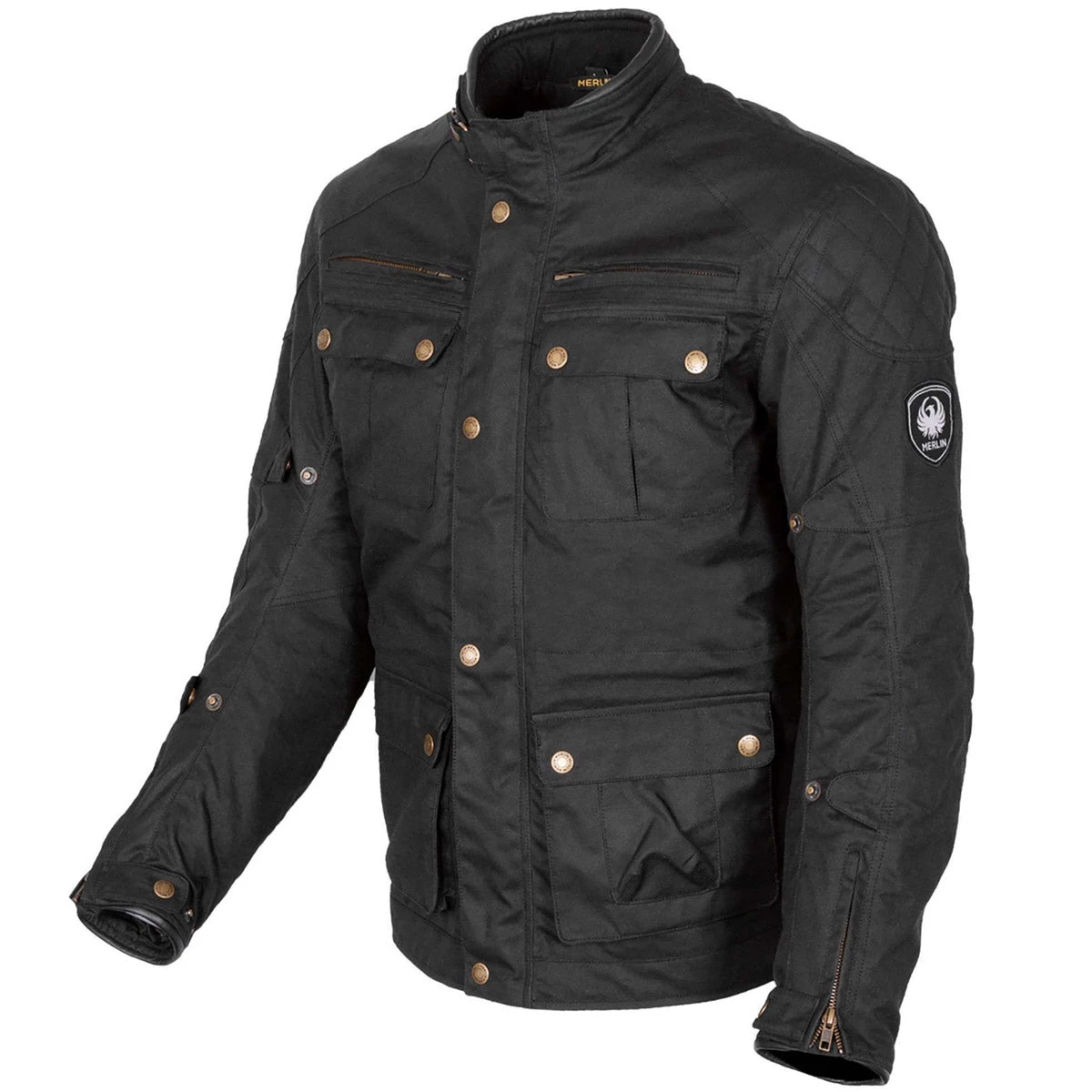 Merlin Yoxall II Wax Jacket WP - Black 3 Merlin Yoxall II Wax Jacket WP - Black