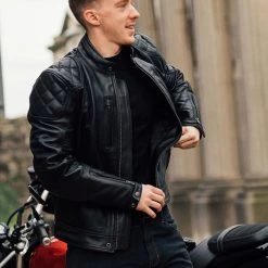Merlin Cambrian Leather Jacket - Black -Hot Sale getgeared Shop merlin cambrian leather jacket black mempl056blkd 4