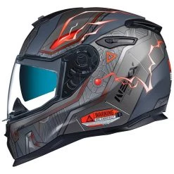 Nexx SX.100 Helmet Gigabot - Grey Red