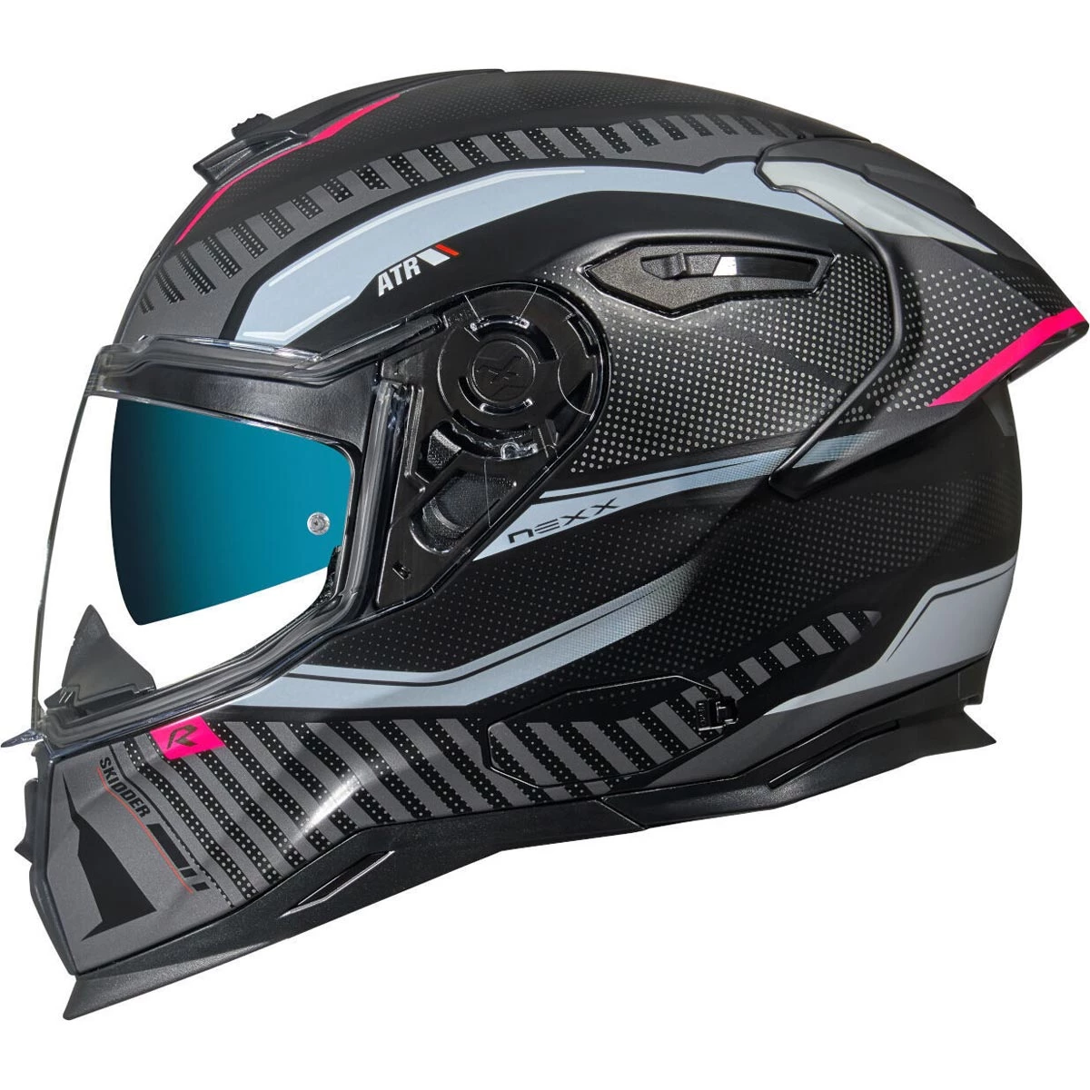 Nexx SX.100R Helmet Skidder - Black Pink 3 Nexx SX.100R Helmet Skidder - Black Pink