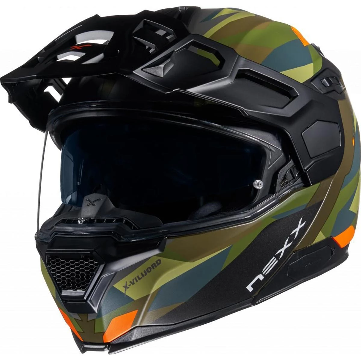 Nexx X.Vilijord Helmet Taiga - Green Orange 5 Nexx X.Vilijord Helmet Taiga - Green Orange - Image 3