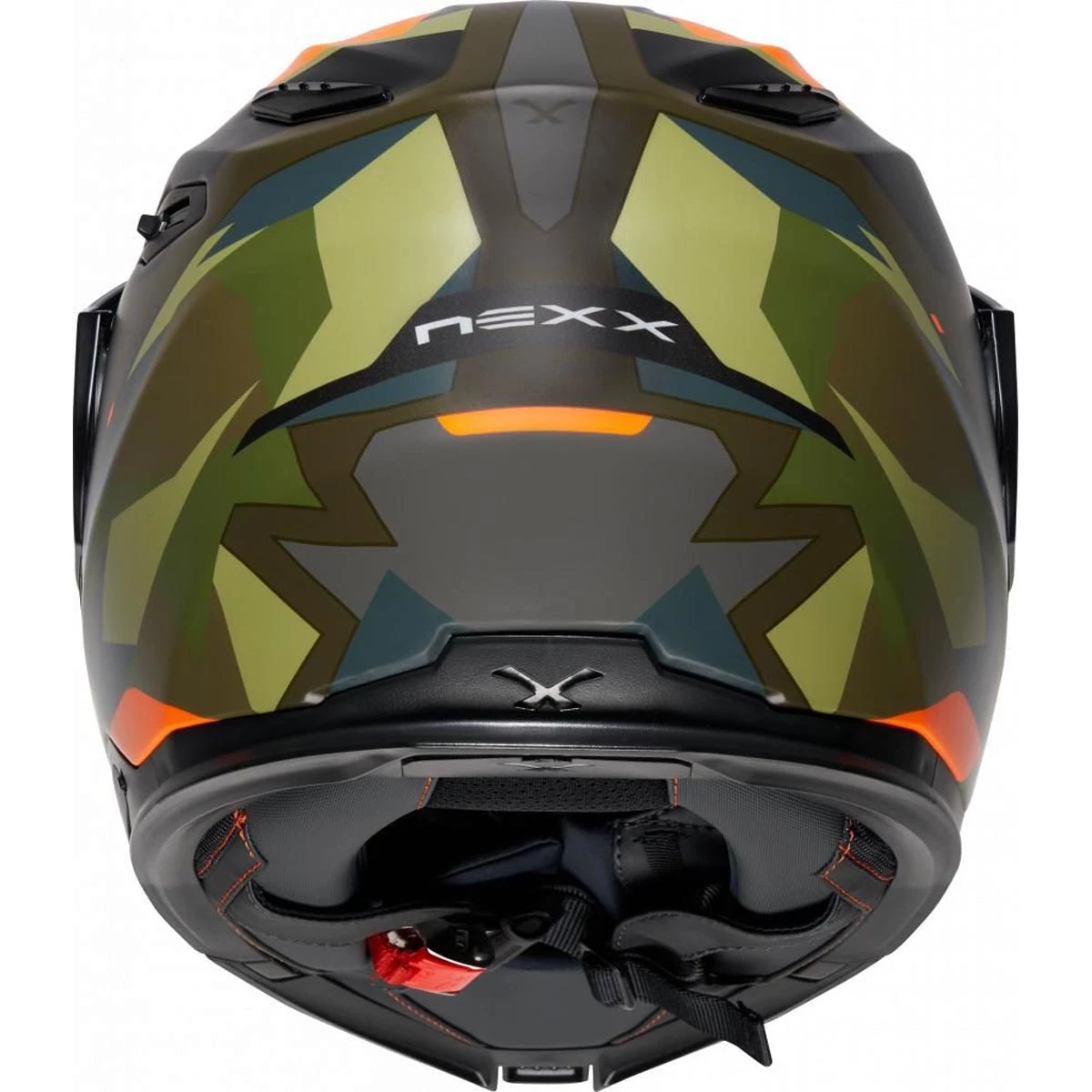 Nexx X.Vilijord Helmet Taiga - Green Orange 6 Nexx X.Vilijord Helmet Taiga - Green Orange - Image 4