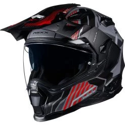 Nexx X.WED 2 Helmet Wild Country - Grey Red -Hot Sale getgeared Shop nexx x wed 2 helmet wild country grey red nx01xwe02259897d 4
