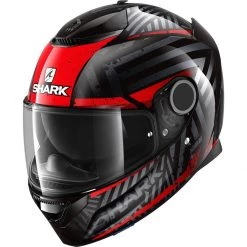 Shark Spartan Kobrak Helmet KRR - Black Red