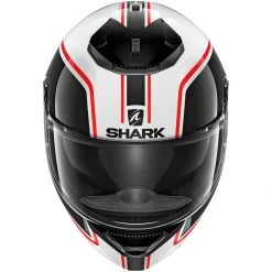 Shark Spartan Priona WKR Helmet - White Black Red -Hot Sale getgeared Shop nv200he3462ewkrd main shark spartan priona wkr helmet white black red 3