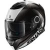 Shark Spartan Helmet Carbon Skin - Black White