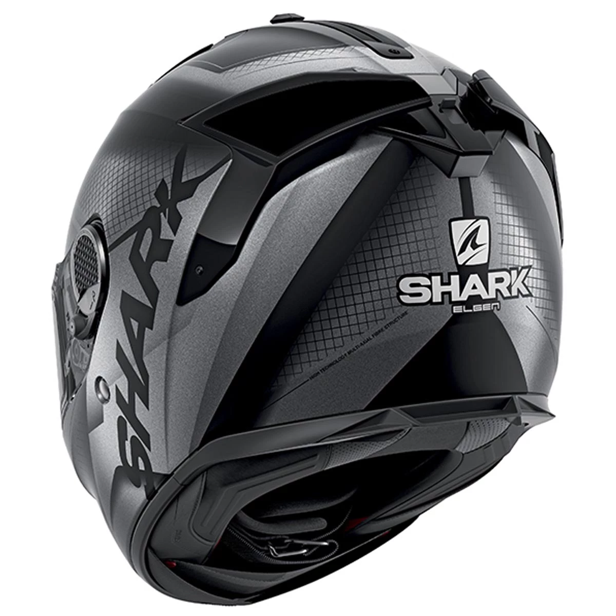 Shark Spartan GT Elgen Helmet KAA - Matt Black Anthracite 5 Shark Spartan GT Elgen Helmet KAA - Matt Black Anthracite - Image 3